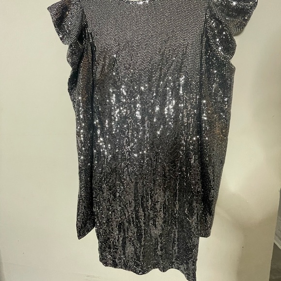 Forever 21 Shimmering Silver Sequin Dress - Picture 2 of 6